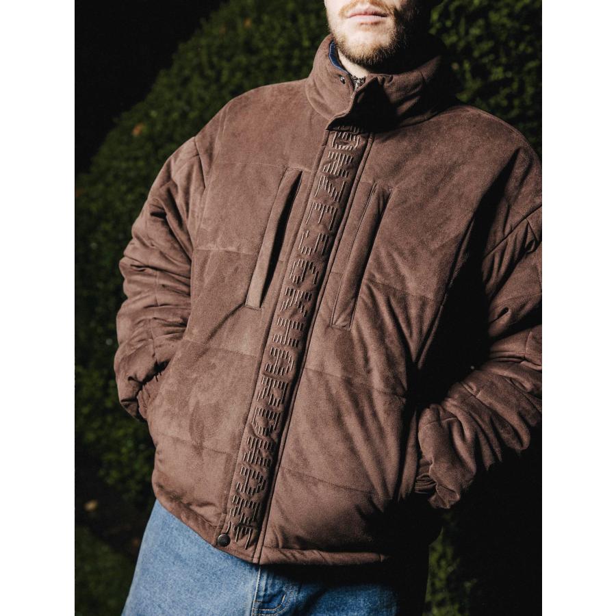 BRONZE 56K FAUX SUEDE PUFFER JACKET ブラウン メンズ ジャケット