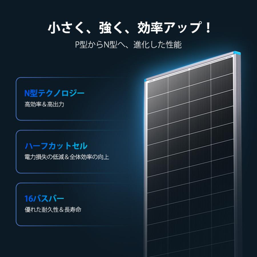 RENOGY（レノジー） 【2枚セット】RENOGY 200W ソーラーパネル 24V