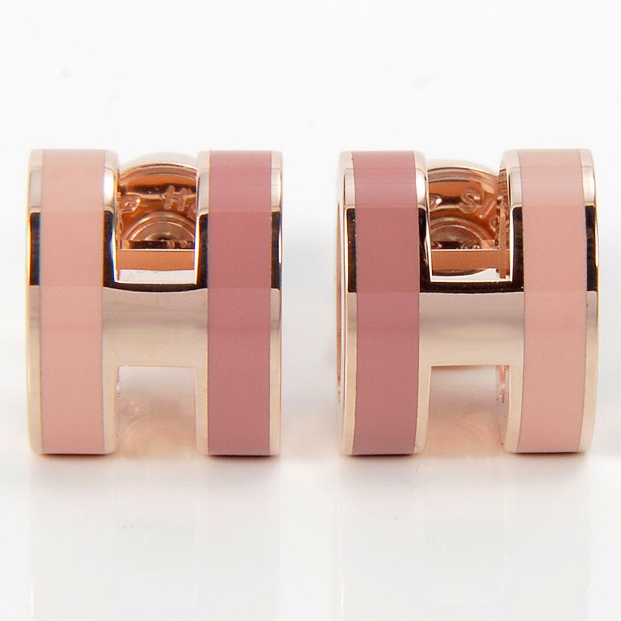 HERMES（エルメス） ピアス レディース ピンク 100065FOB4 ポップH