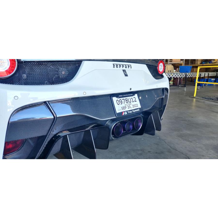 フェラーリ 458 ITALIA 用チタン製マフラー (USAメーカー Top Speed製