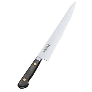 超定番品／ 包丁 東京刃物 源助久 日本鋼ツバ付筋引240mm : キッチン