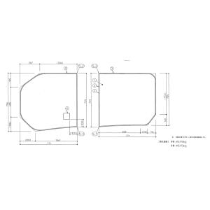 TOTO [AFKKS81056LSAA21W]TOTO 風呂フタ 魔法瓶浴槽用 ラクかる2枚L