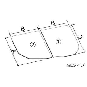 LIXIL（リクシル） 風呂ふた 薄型保温組ふた 浴槽サイズ 80×160cm用