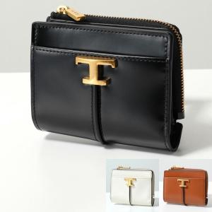 TOD'S（トッズ） TODS 二つ折り財布 T TIMELESS Tタイムレス