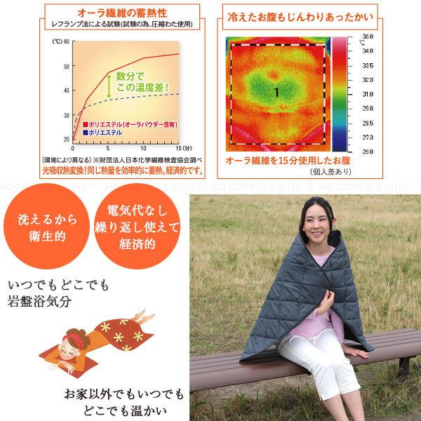 ユメロン黒川 オーラ岩盤キルト極 半身浴 「送料無料」/ キルト マット