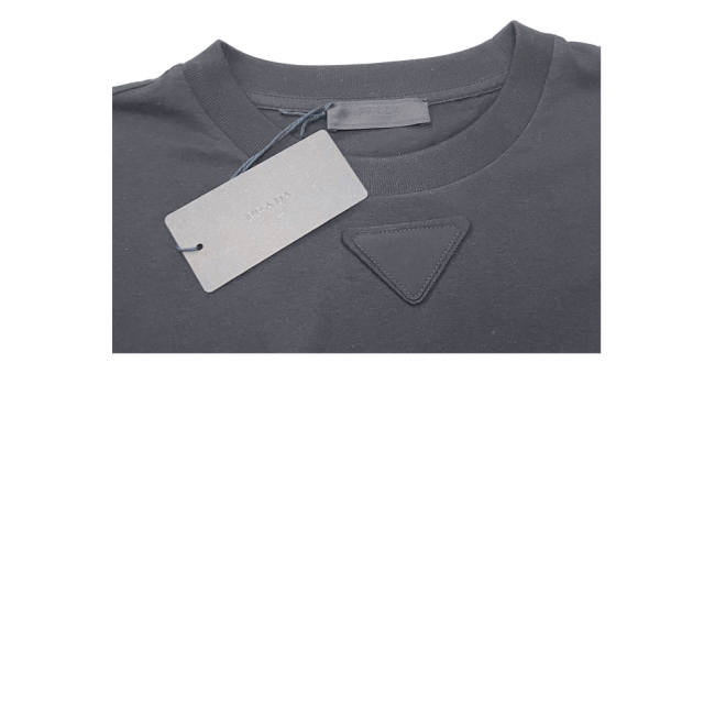 プラダ メンズ クルーネックTシャツ 黒 #M PRADA