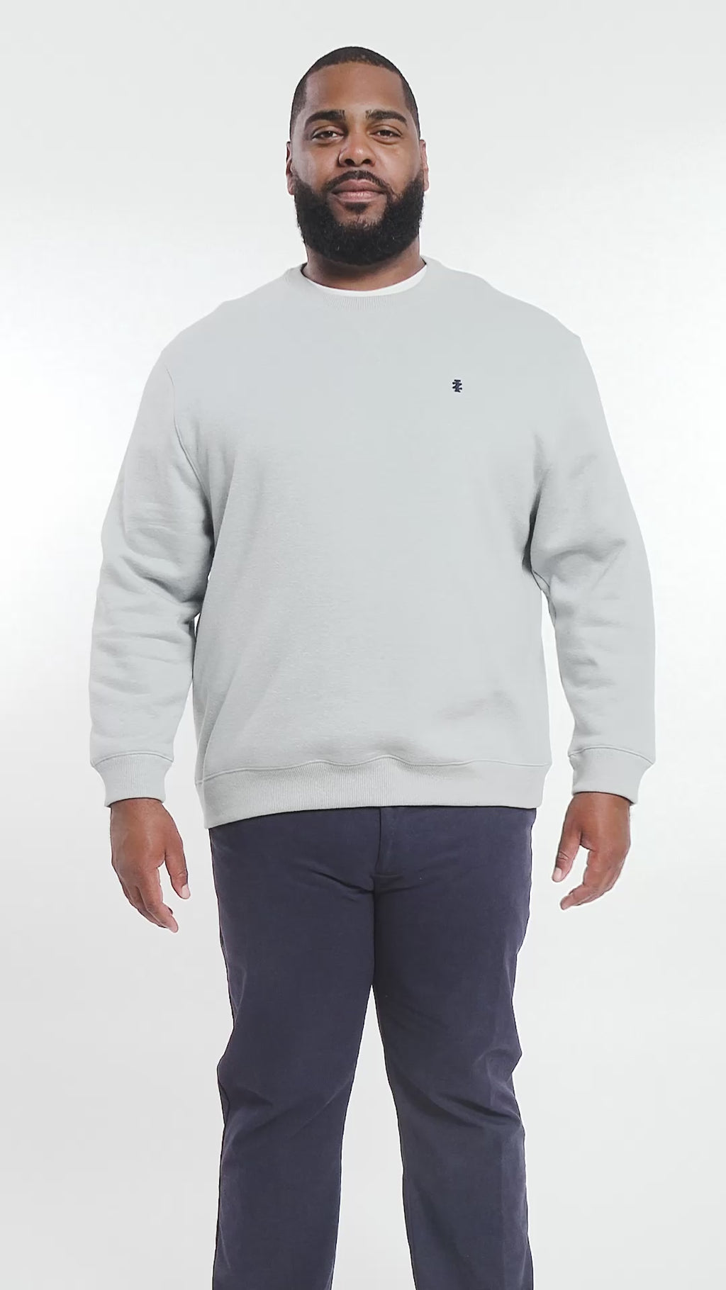 Big & Tall Advantage Performance Crewneck Fleece - Lt Grey Hthr – IZOD