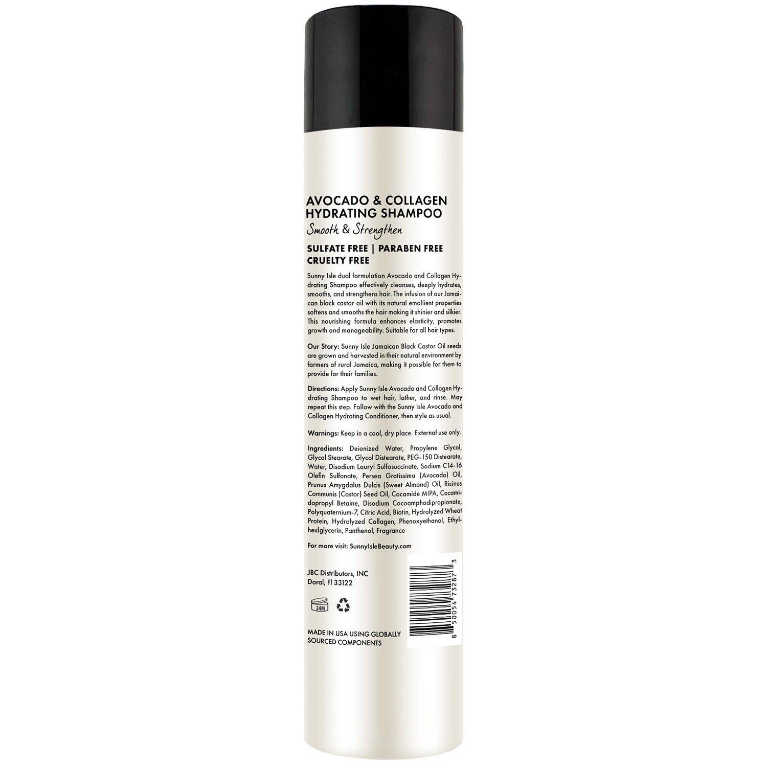 Avocado & Collagen Hydrating Shampoo 10.1oz | Sunny Isle – Sunny