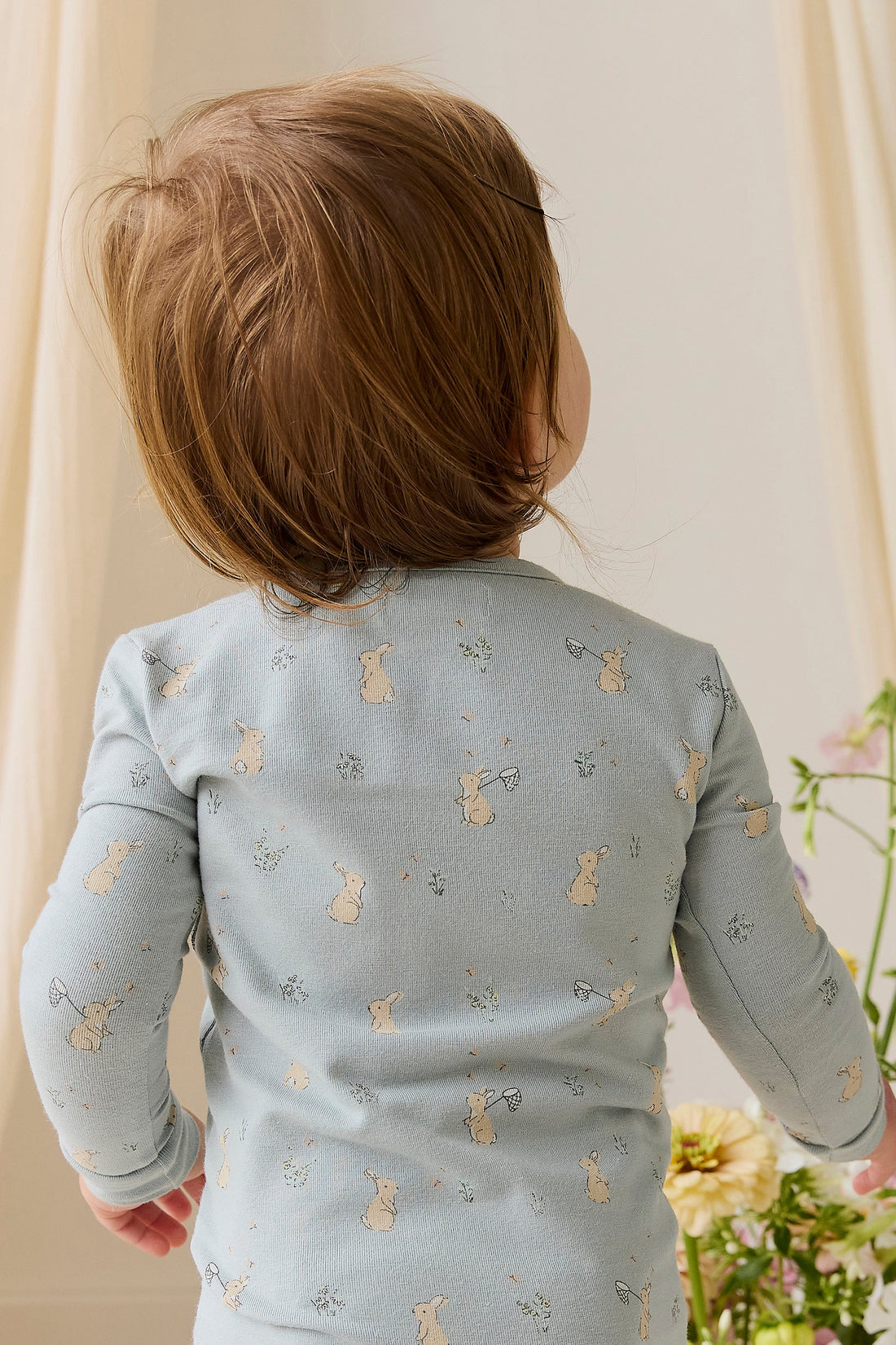 Organic Cotton Jude Onepiece-Lapin Jardin Blue – Jamie Kay USA