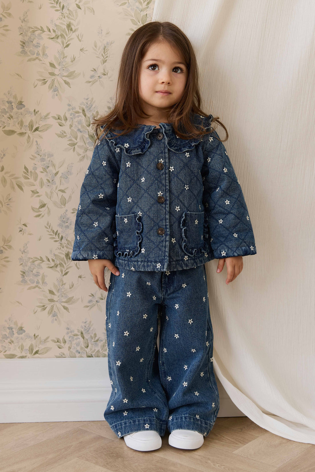 Amandine Jacket-Josie Floral Denim – Jamie Kay USA