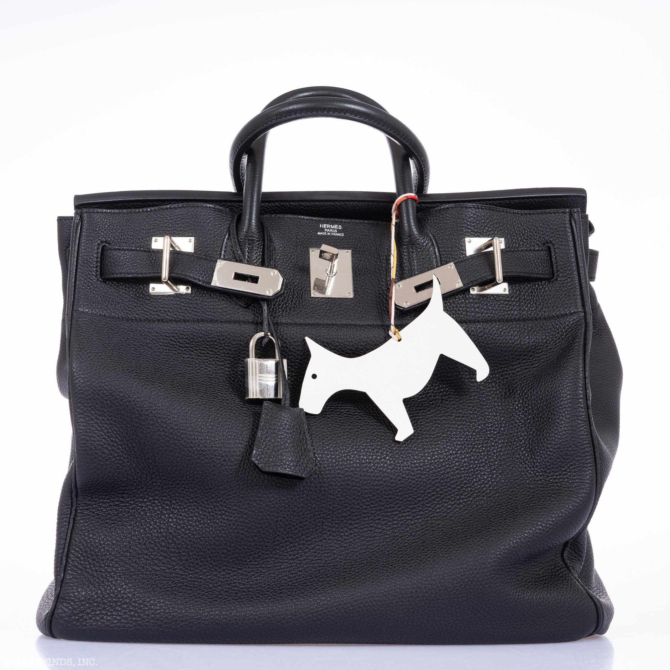 Hermès Birkin 40 HAC Black Clemence Palladium Hardware | JANEFINDS