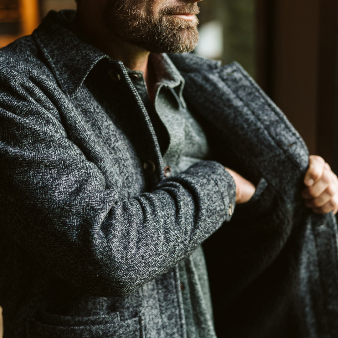 Men's Gray Wool Jacket: Wesley | Jack Andrews