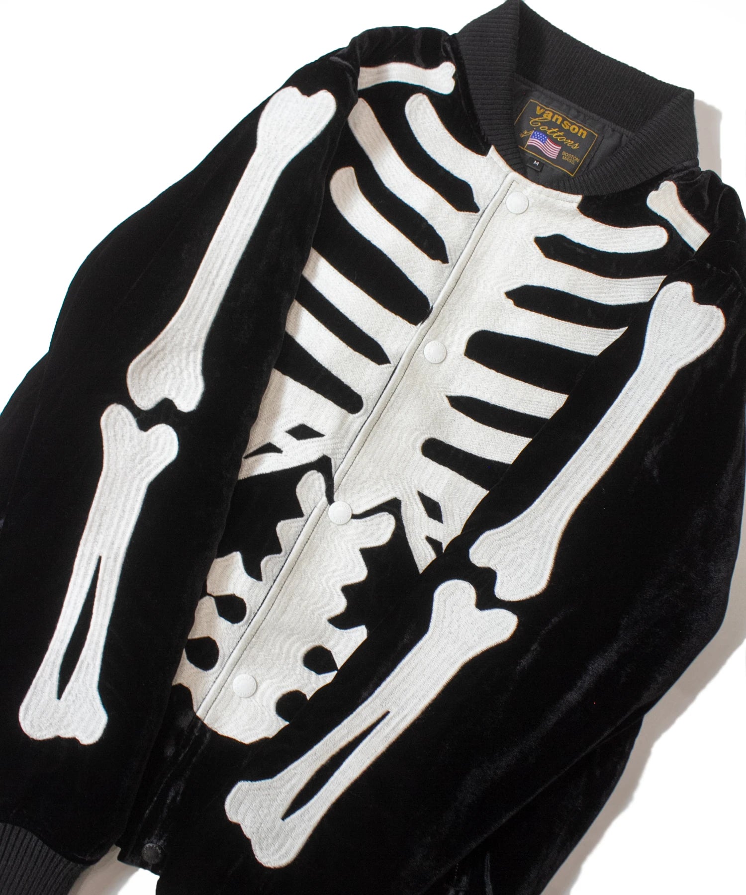 VANSON/RITZ-SKELTON BONES-Velours JK – JACKROSE