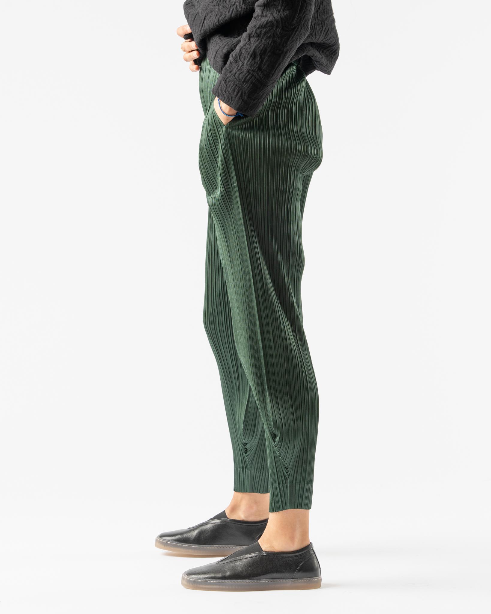 Pleats Please Issey Miyake Monthly Colors October Pants in Deep