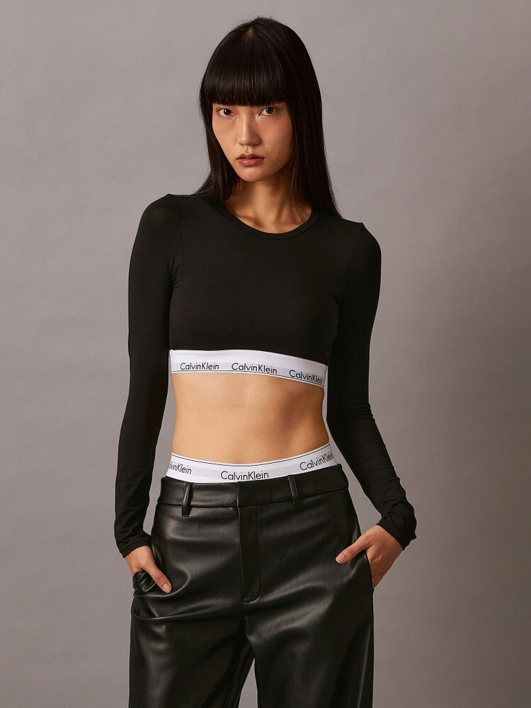 長袖Tシャツブラレット ‐ Icon Cotton Modal ライトリーラインブラ