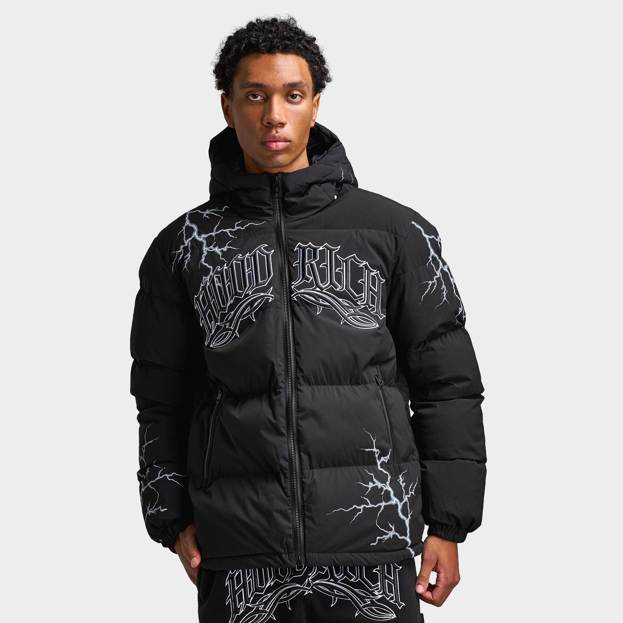 Hoodrich Dark Puffer Jacket Black / White – JD Sports