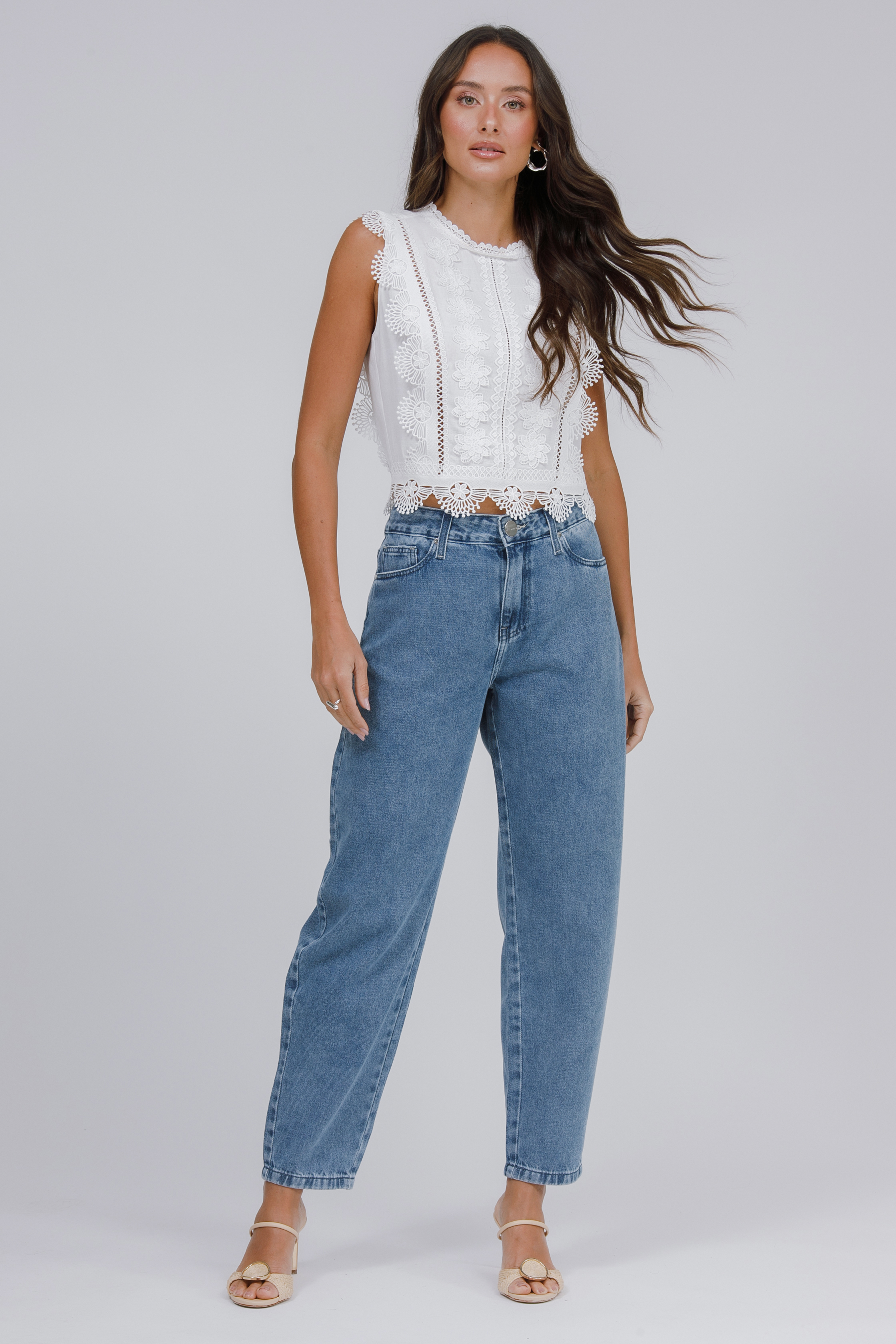 Calça Feminina Jeans Balloon Skinny - Jean Darrot