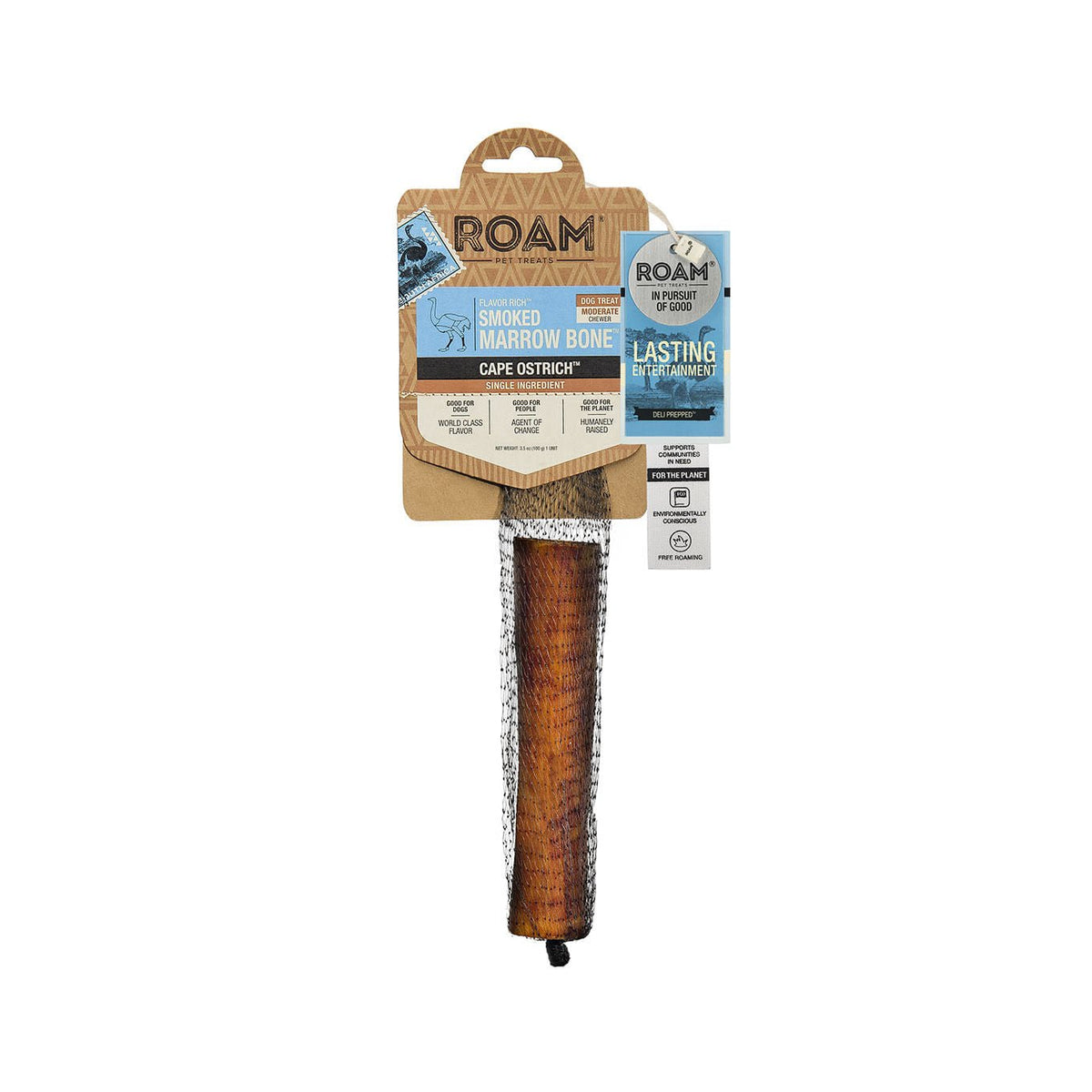 Roam Dog Treats Smoked Marrow Cape Ostrich Bone Flavor — Jeffers