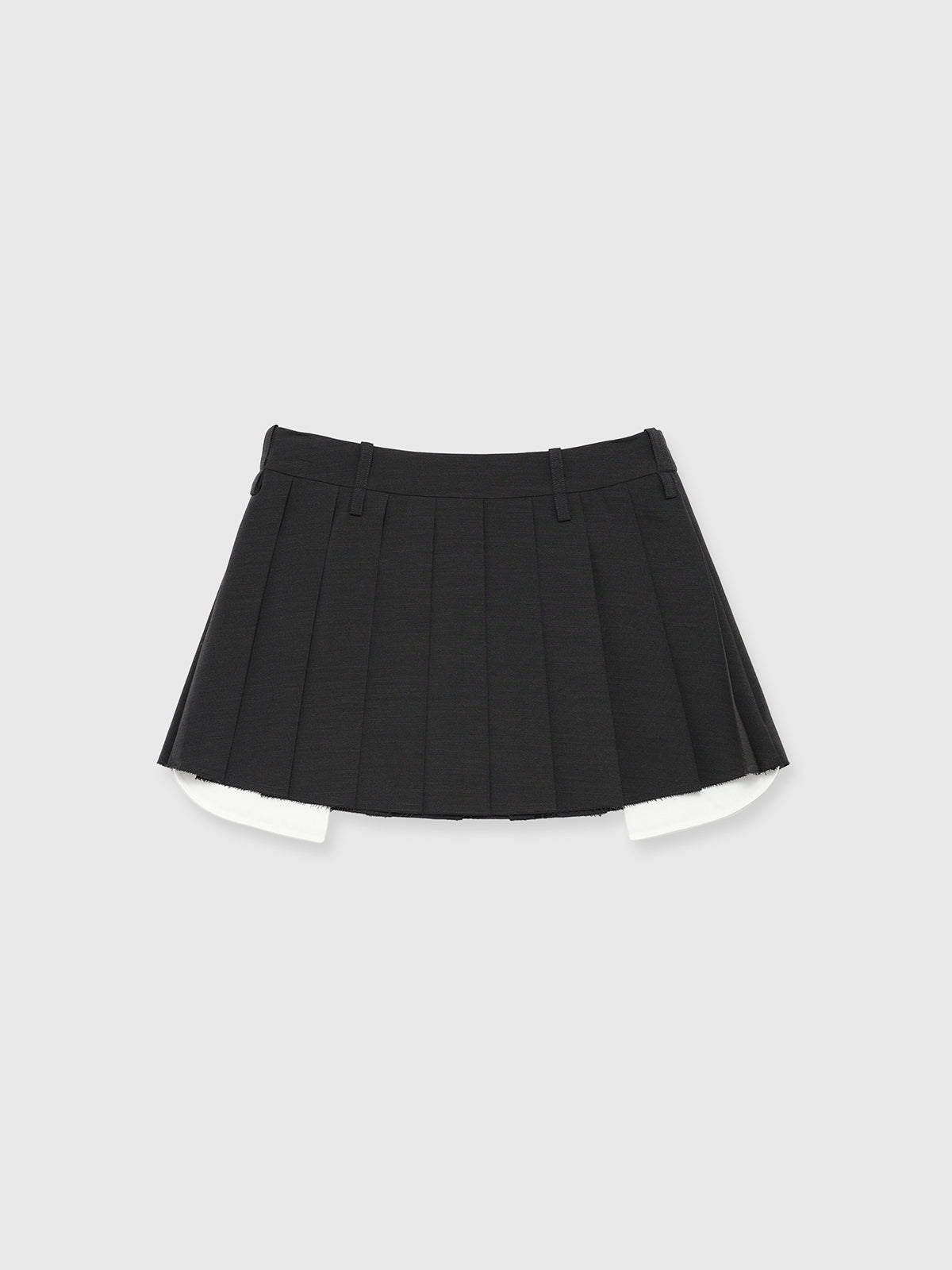 DOUBLEWAIST PLEATS MINISKIRT – JOSEMOON