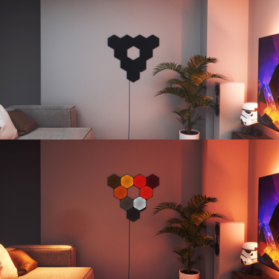Shapes Limited Edition Ultra Black Hexagons Smarter Kit (9 Panels