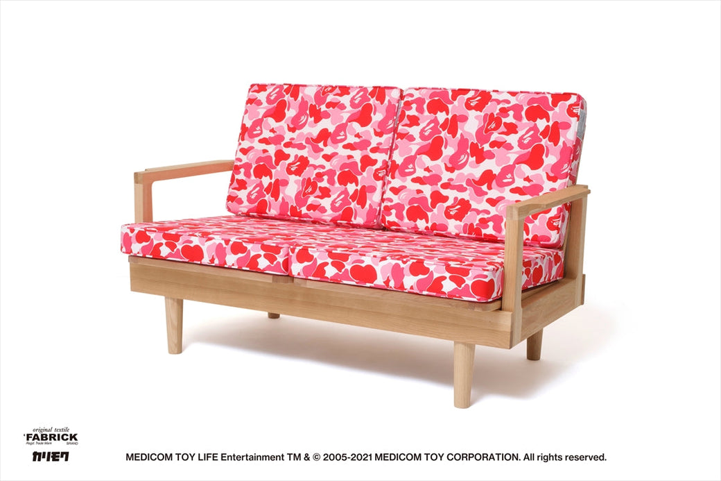 BAPE X FABRICK X KARIMOKU 】ABC CAMO TWO SEAT SOFA BAPE HOME
