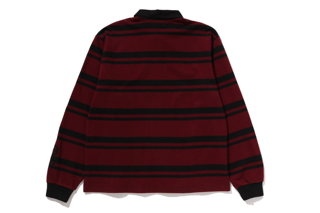 BAPE X MOUSSY 】STRIPED RUGBY L/S SHIRT | bape.com
