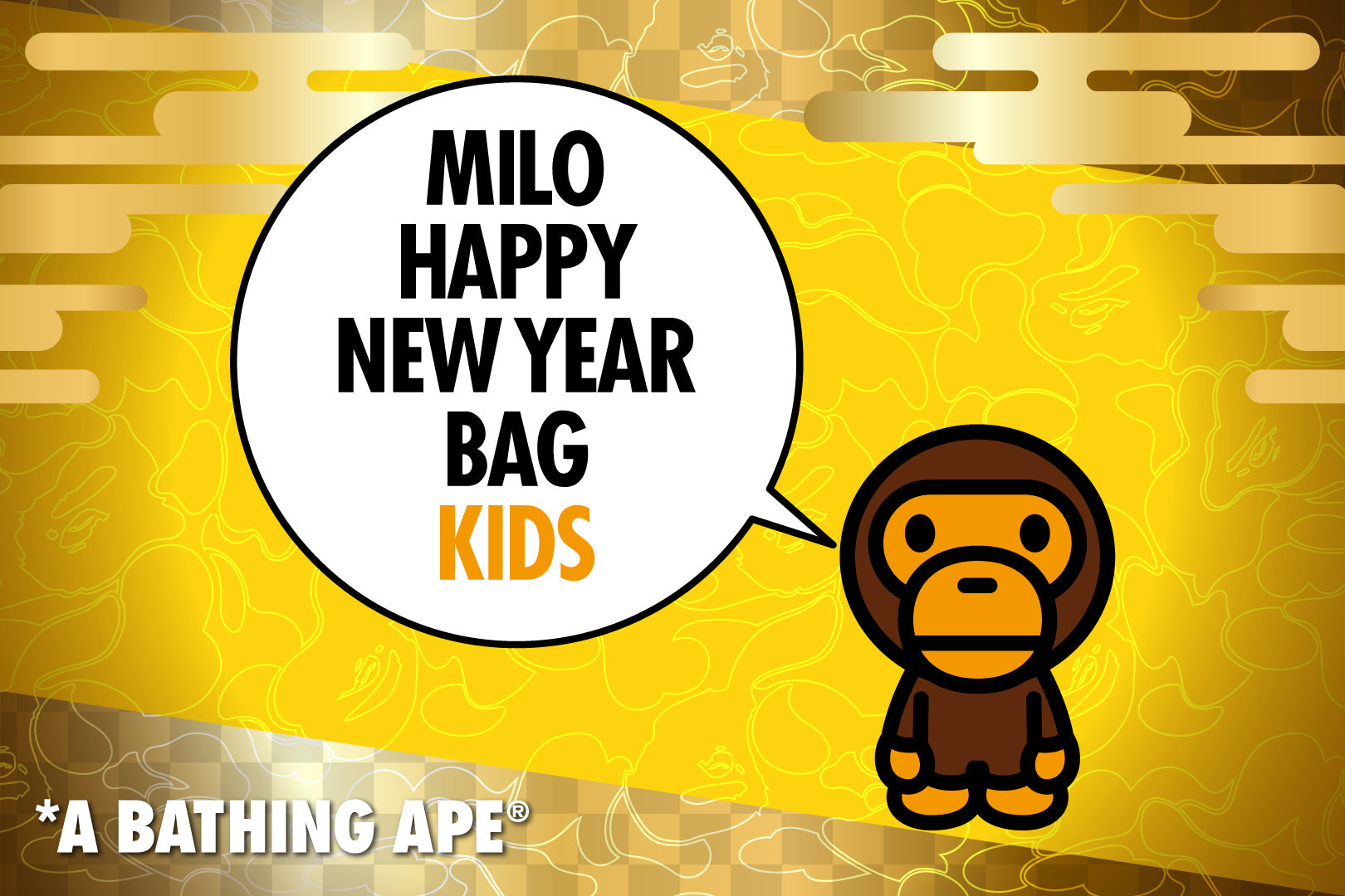 MILO HAPPY NEW YEAR BAG | bape.com