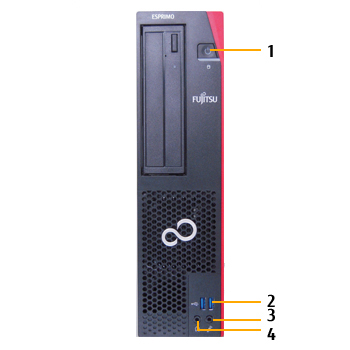 富士通デスクトップ パソコン ESPRIMO D588/VX 各部名称/外観