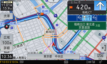 地図表示 | ナビ能力 | 詳細一覧 | AVIC-CL902/CW902/CZ902系（AVIC