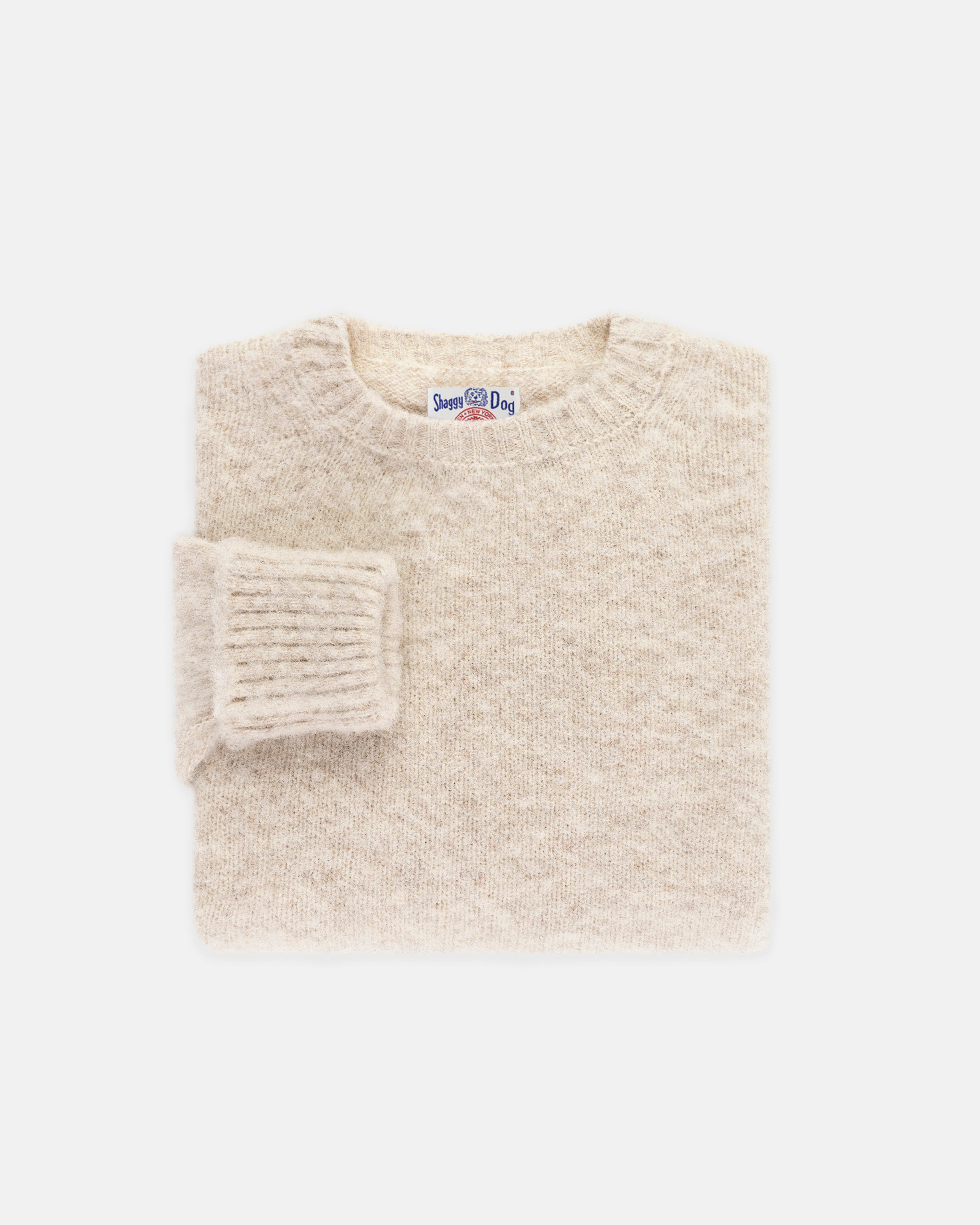 Shaggy Dog Sweater Ivory - Classic Fit | Men's Sweaters - J. Press