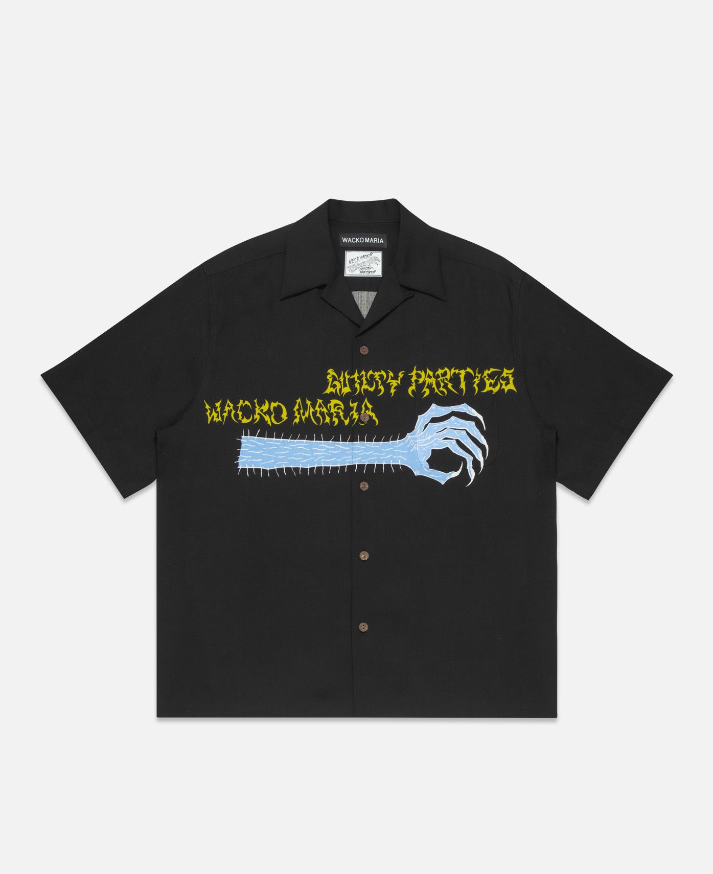 Wacko Maria - Neck Face S/S Hawaiian Shirt (Black) – JUICESTORE