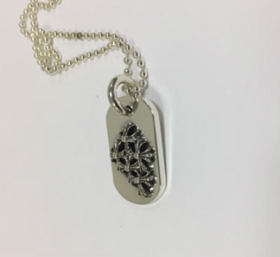 Chrome Hearts クロムハーツ ドッグタグ スモール レイズドセメタリー