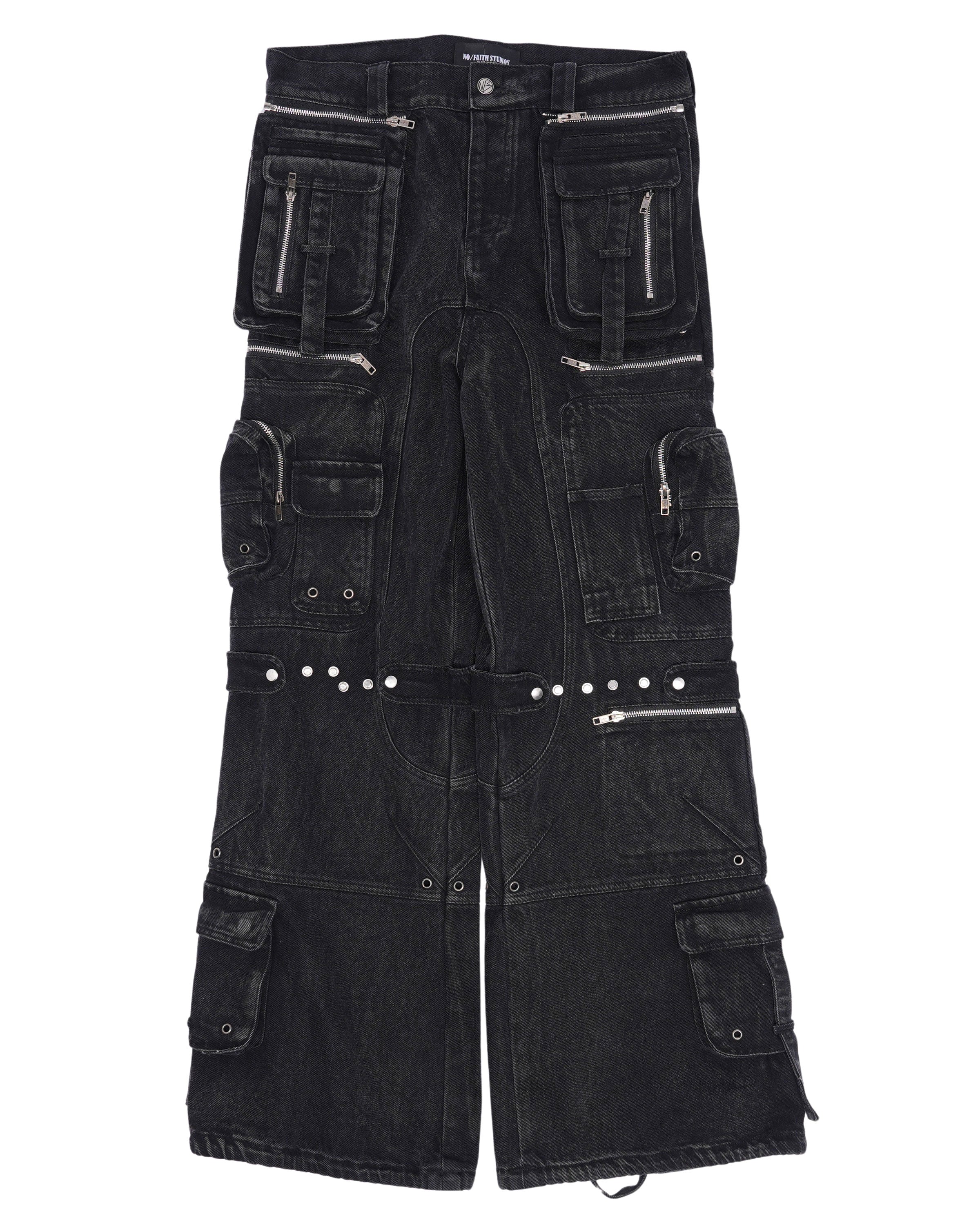 No/Faith Studios Stone Wash Flare Pocket Cargo – Justin Reed