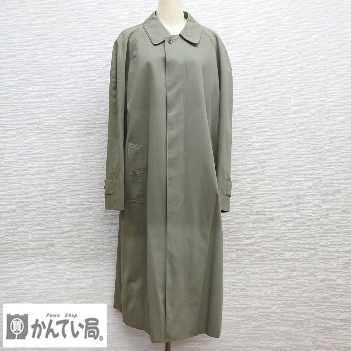 Burberrys バーバリーズ BBA52-905-74 ステンカラーコート カーキ系 お