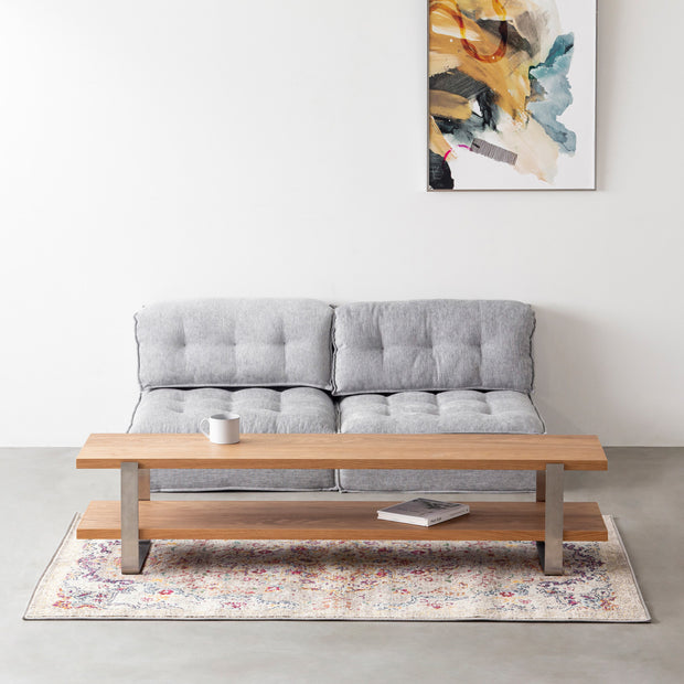 THE TV BOARD / LOW TABLE くるみ × Stainless – KANADEMONO