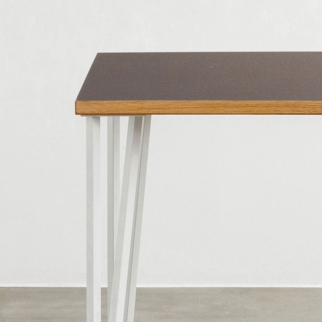 THE CAFE TABLE / リノリウム White Steel トライアングル Straight