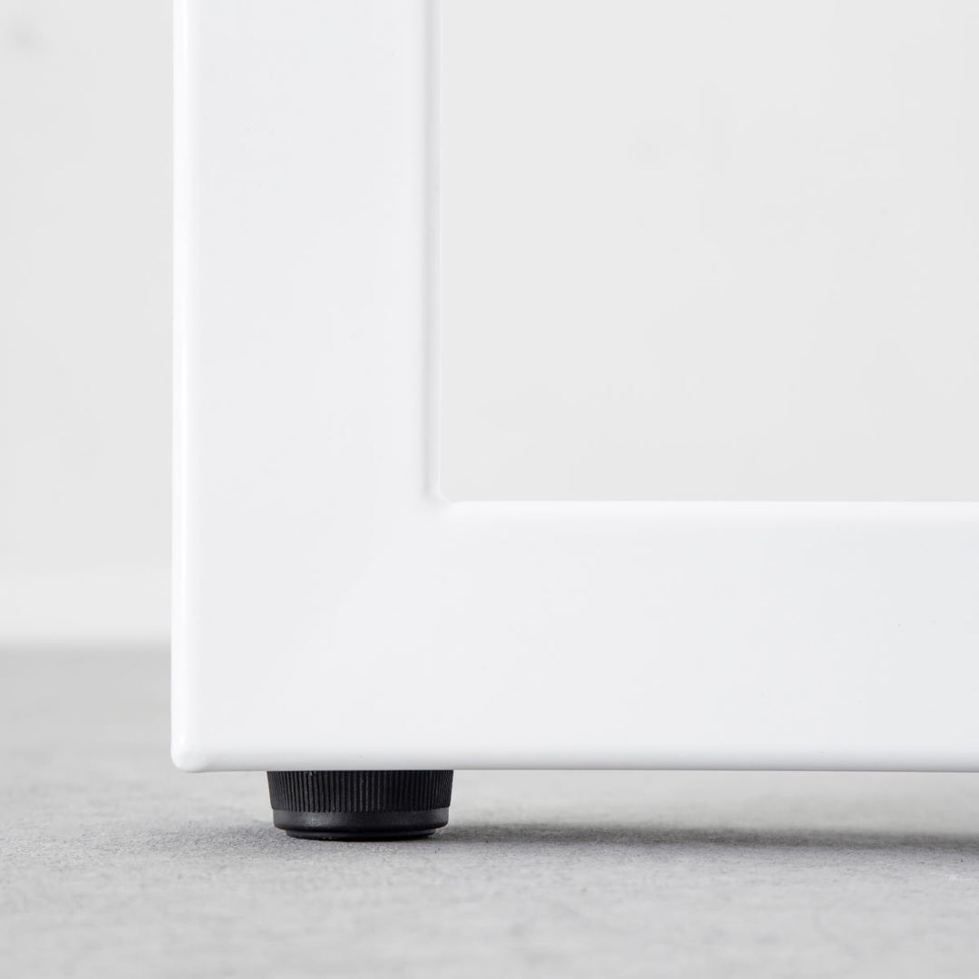 THE TABLE / スタンディングデスク × ラバーウッド ブラウン × White
