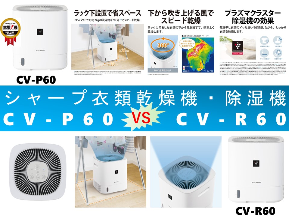 比較】CV-P60とCV-R60の違いを6つの要素別に徹底比較＆口コミリンク