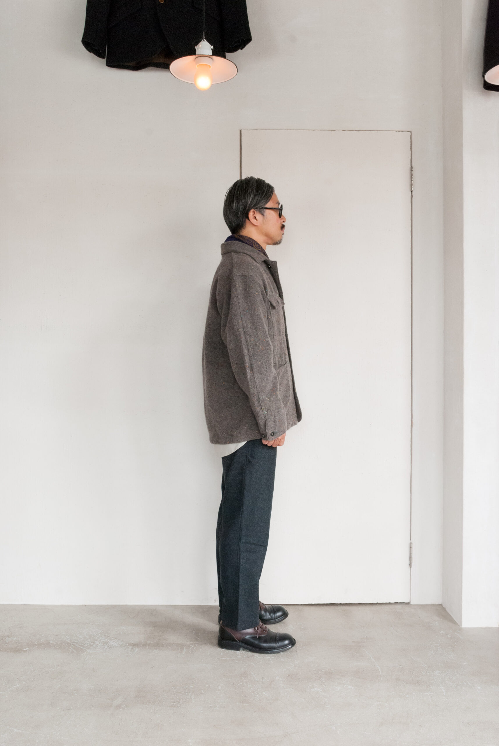 Post O'Alls #1103 Polarfleece Jacket Trashed Wool Base | kado