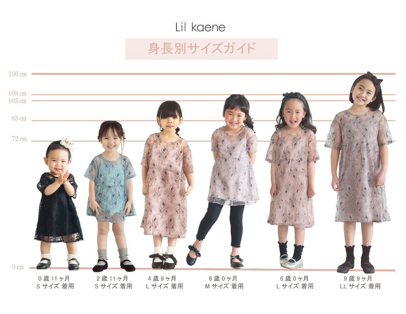 kaene公式オンラインストア (KIDS)オールレースワンピース / 700007