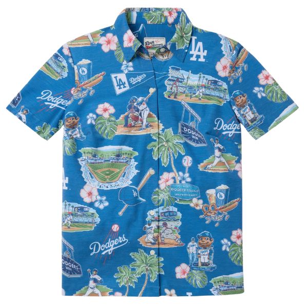 レインスプーナー レディース アロハシャツ MLB ロスアンゼルス