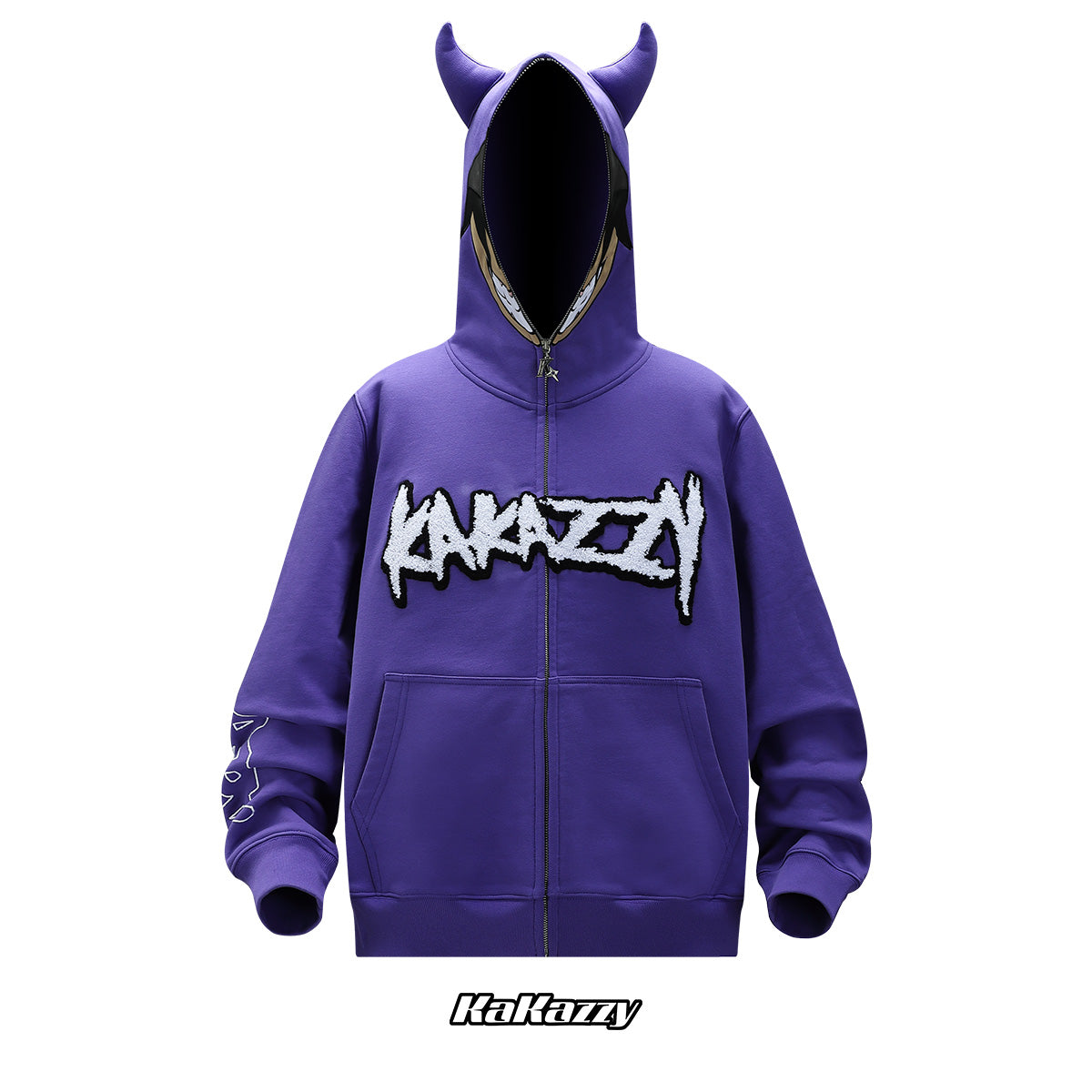 Kakazzy Full Zip Hoodie Purple – kakazzy