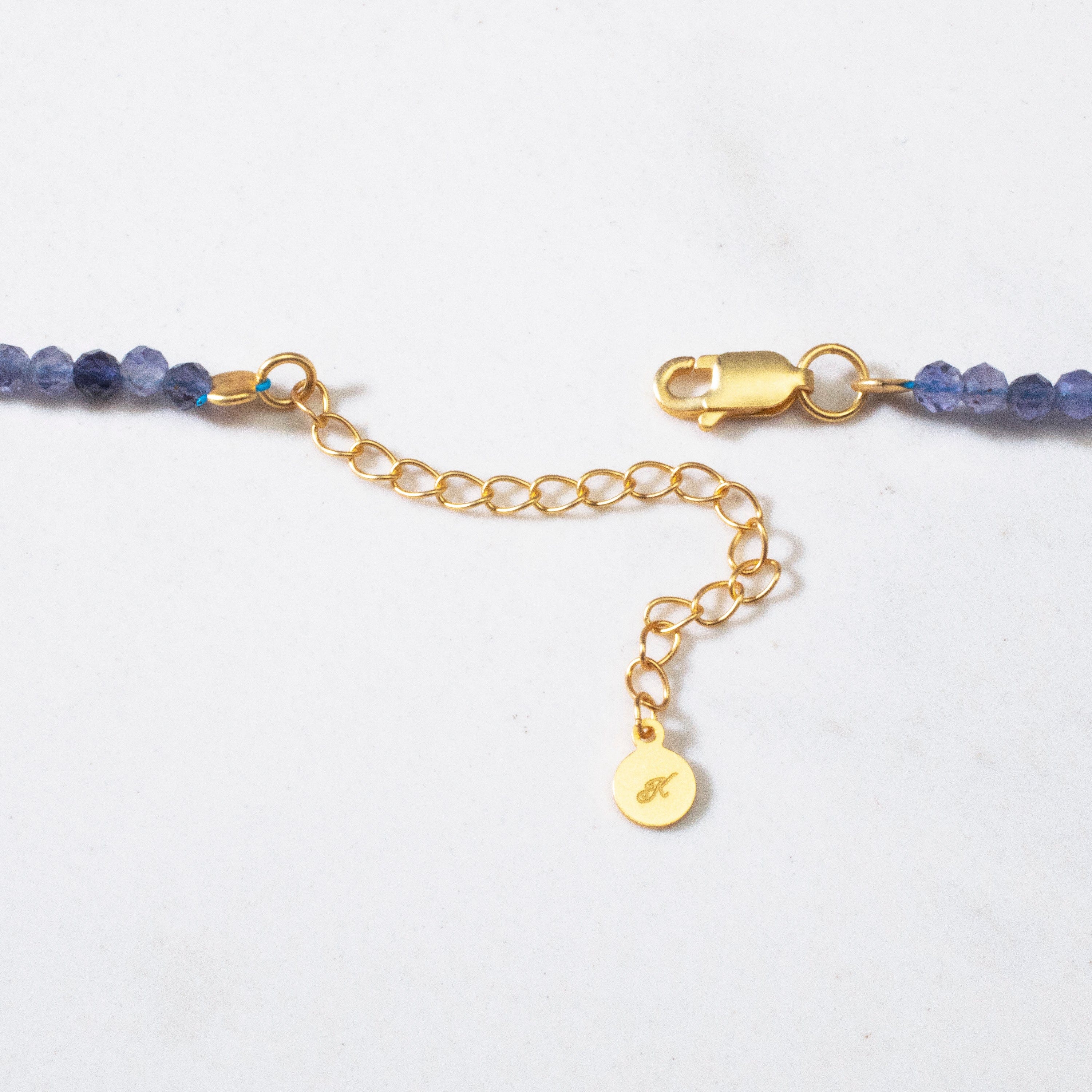 KALIFANO | 3mm Iolite Faceted 31in. Necklace / Multi Wrap Bracelet
