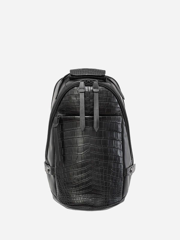 PACK-6 crocodile backpack (for 14inch pc) 革の王様 クロコダイル