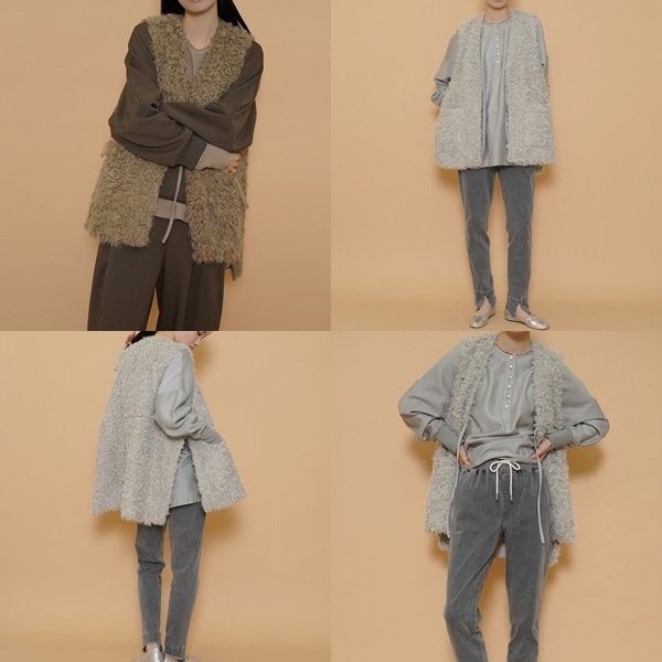 CYAN TOKYO 】シアン トーキョー バックオーバー カーリー ファー