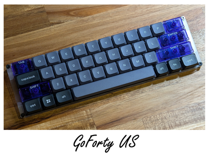 GoForty v2 Ortho Frameケース付 自作キーボードオーソリニア GoForty