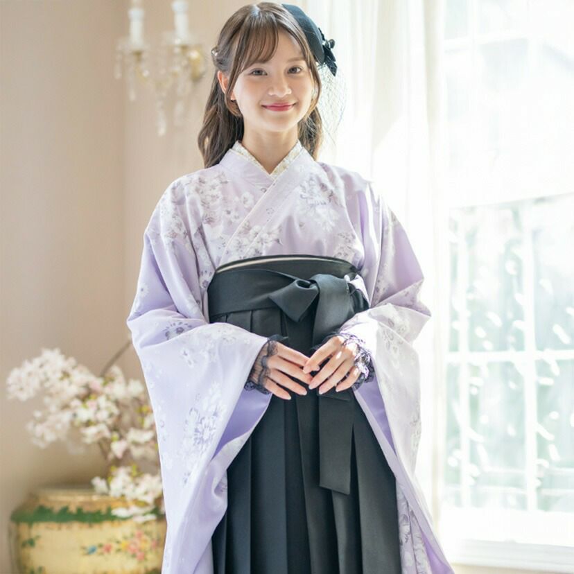 送料無料【卒服最終セール超目玉】着付け簡単袴セット 小学校 卒業式