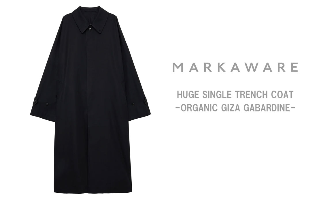MARKAWARE(マーカウェア)24SS/春夏 ギザギャバジン生地を使用した