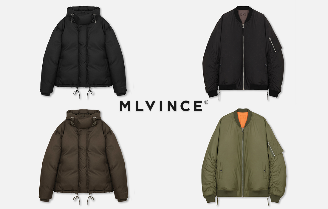 MLVINCE(メルヴィンス) リモンタダウンジャケット&MA-1が29日(水)発売