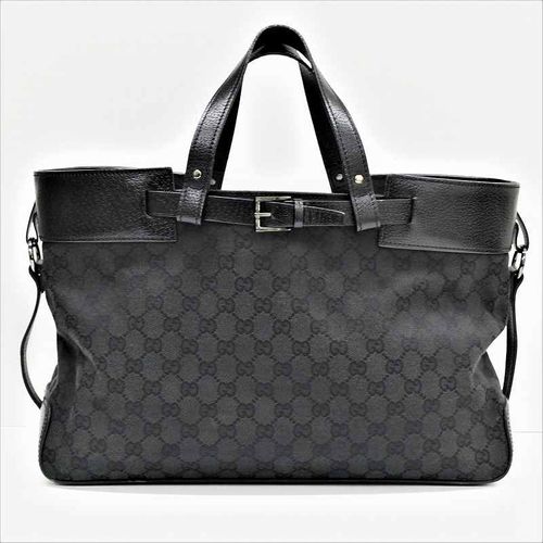 グッチ GGキャンバス トートバッグ GUCCI 106251 214397 黒 ブラック